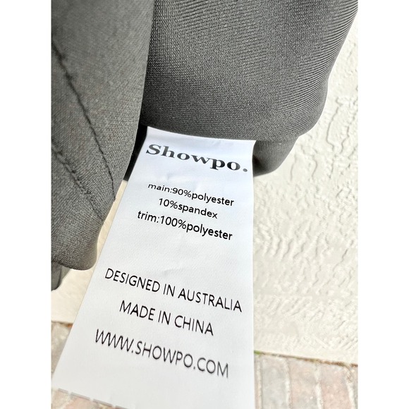 Showpo. Strapless Faux Feather Trim Rhaiza Mini Dress Black Women's Size US 2 - Picture 6 of 7